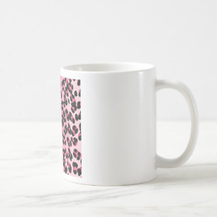 RAB Rockabilly Pink Cheetah Print Coffee Mug