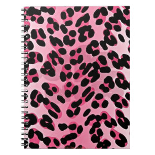 RAB Rockabilly Pink Cheetah Print Notebook
