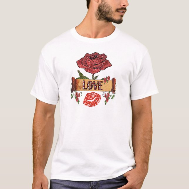 RAB Rockabilly Roses, Love & Lipstick T-Shirt (Front)