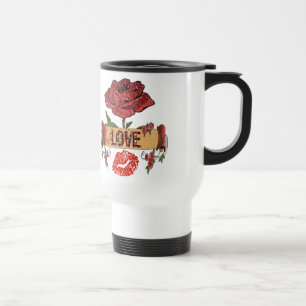 RAB Rockabilly Roses, Love & Lipstick Travel Mug
