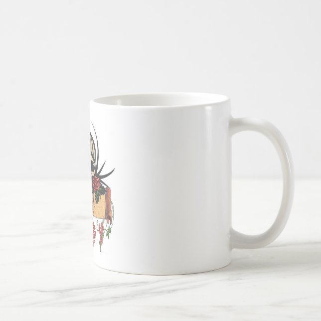 RAB Rockabilly Skull Roses Love Lipstick Coffee Mug (Right)