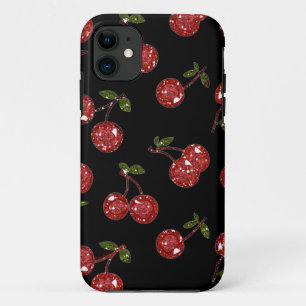 RAB Rockabilly Very Cherry Cherries On Black iPhone 11 Case