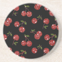 RAB Rockabilly Very Cherry Cherries On Black