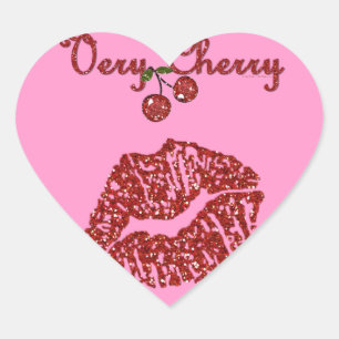 RAB Rockabilly Very Cherry Kiss Heart Sticker