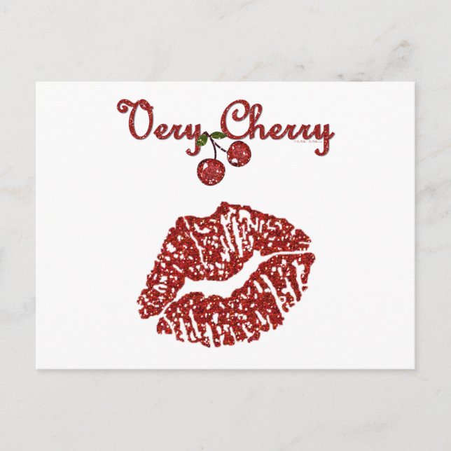 RAB Rockabilly Very Cherry Kiss Postcard (Front)