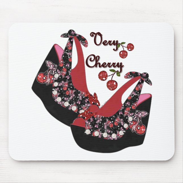 RAB Rockabilly Very Cherry Shoes Mouse Mat (Front)