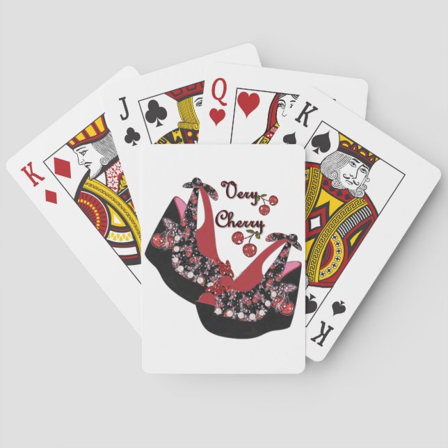 RAB Rockabilly Very Cherry Shoes Playing Cards (Back)