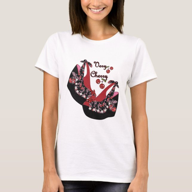 RAB Rockabilly Very Cherry Shoes T-Shirt (Front)
