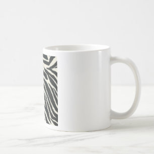 RAB Rockabilly Zebra Print Black & White Coffee Mug