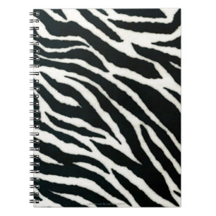 RAB Rockabilly Zebra Print Black & White Notebook