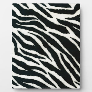 RAB Rockabilly Zebra Print Black & White Plaque
