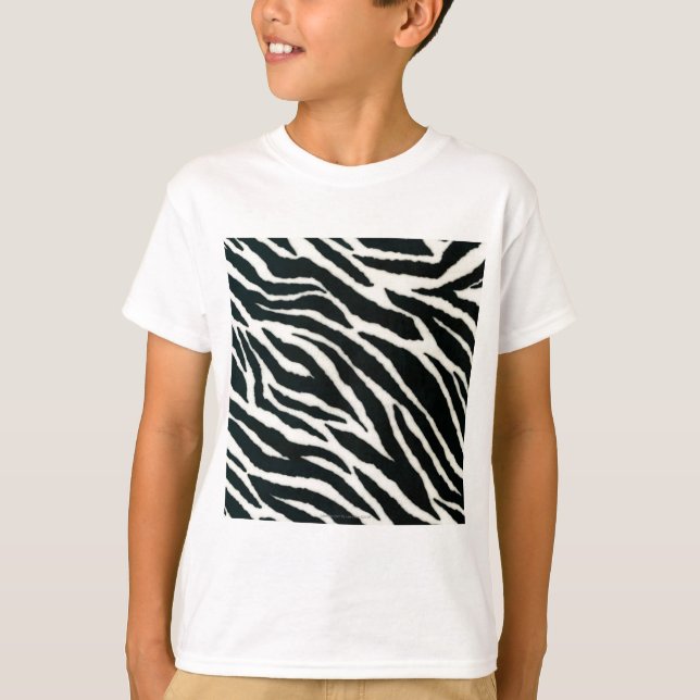 RAB Rockabilly Zebra Print Black & White T-Shirt (Front)