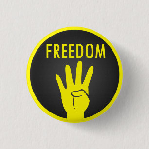 Rabaa Freedom Pin !! #AntiCoup #FreeEgypt!