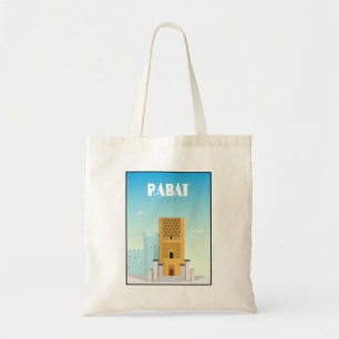 Rabat city, Morocco travel poster  Tote Bag