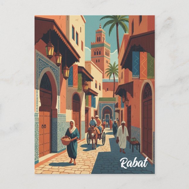 Rabat Morocco Travel Postcard (Front)