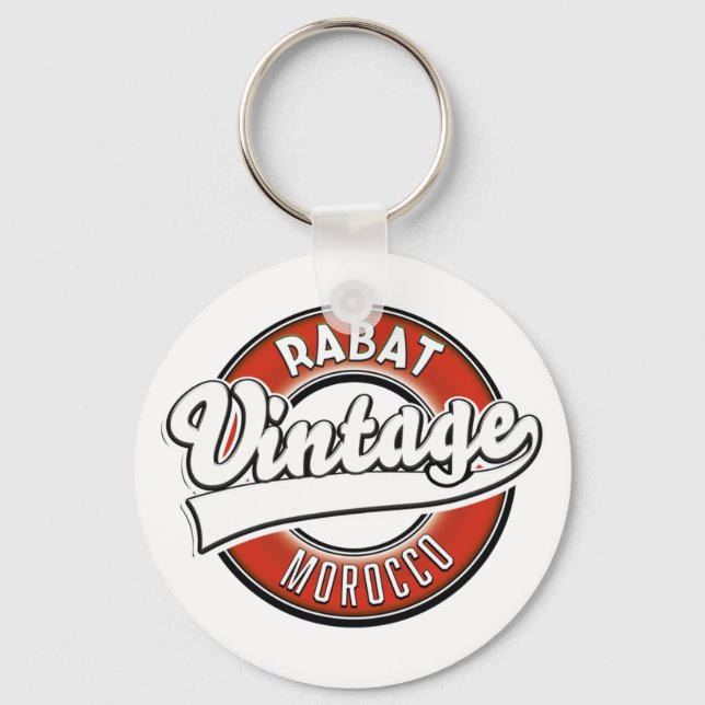 Rabat morocco vintage logo key ring (Front)