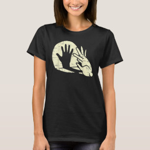 Rabbi Animal Bunny Shadow Play Pun T-Shirt