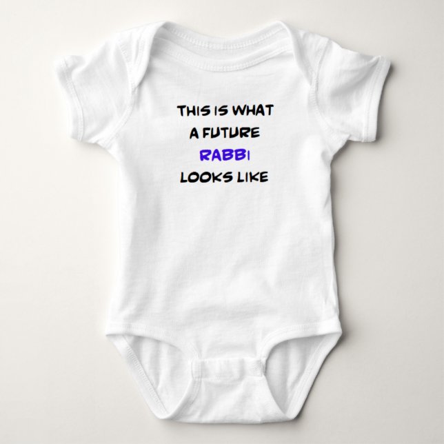 rabbi, future baby bodysuit (Front)