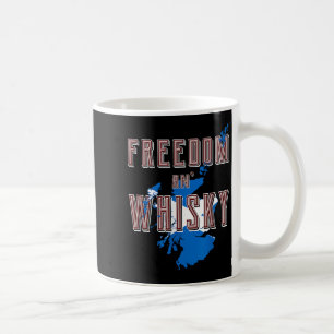 Rabbie Burns Quote Freedom Whisky Scottish Colours Coffee Mug
