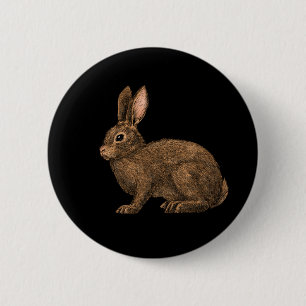 Rabbit 2 6 cm round badge