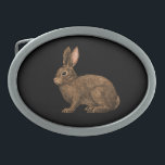 Rabbit 2 belt buckle<br><div class="desc">Hand-painted cute rabbit.</div>