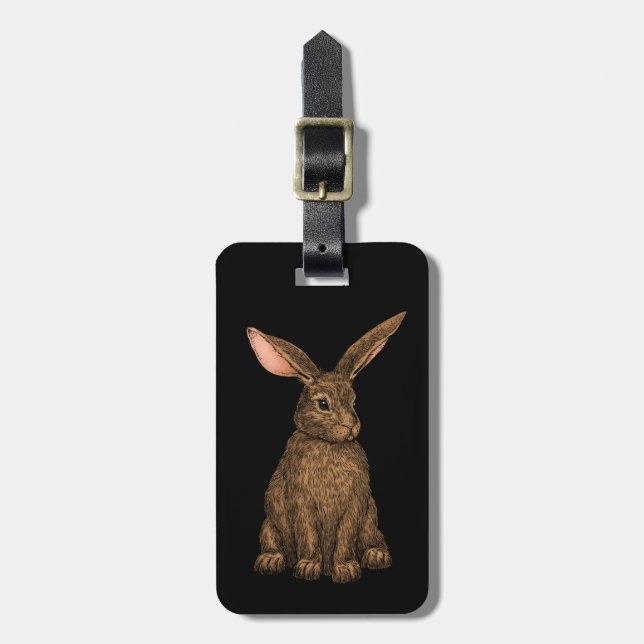 Rabbit 3 luggage tag (Front Vertical)