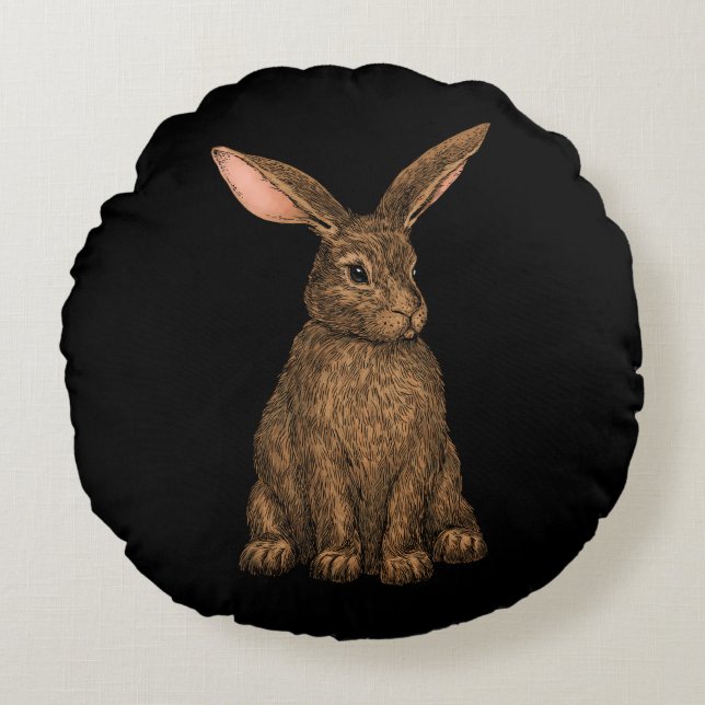 Rabbit 3 round cushion (Front)