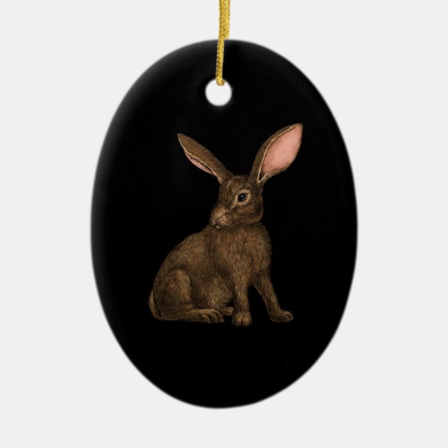 Rabbit 4 ceramic tree decoration (Front)