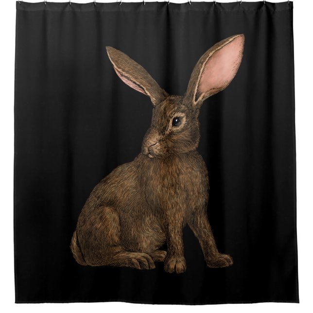 Rabbit 4 shower curtain (Front)