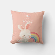 Rabbit • Add Your Name Cute Alphabet Monogram
