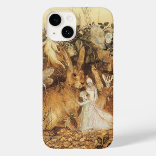 Rabbit Among the Fairies, Vintage Fairy Tales Case-Mate iPhone 14 Case
