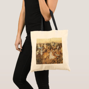 Rabbit Among the Fairies, Vintage Fairy Tales Tote Bag
