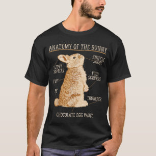 Rabbit Anatomy Bunny Lover Animal Pet Owner  T-Shirt