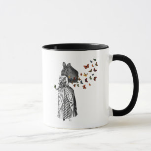 Rabbit and Butterfly Parasol 2 Mug