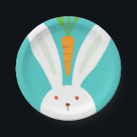 Rabbit and Carrot Paper Plate<br><div class="desc">Rabbit and carrot paper plates with matching napkins.</div>
