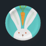 Rabbit and Carrot Paper Plate<br><div class="desc">Rabbit and carrot paper plates with matching napkins.</div>