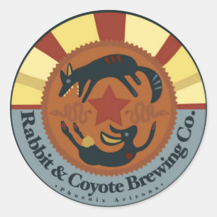 Rabbit and Coyote Brewing Sticker