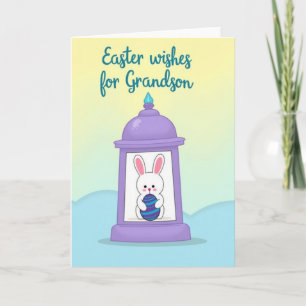 Rabbit And Lantern Greeting Card