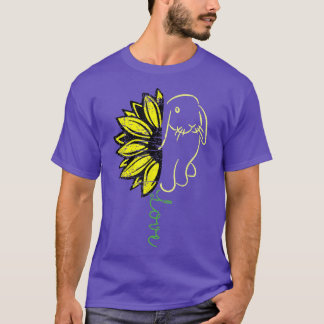 Rabbit and Sunflower Love for women, men, kids  T-Shirt