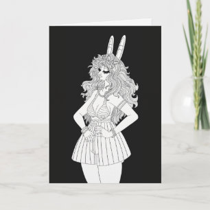 Rabbit Anthro Card