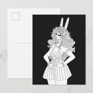 Rabbit Anthro Postcard