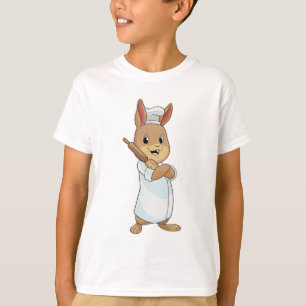 Rabbit as Baker with Rolling pin T-Shirt
