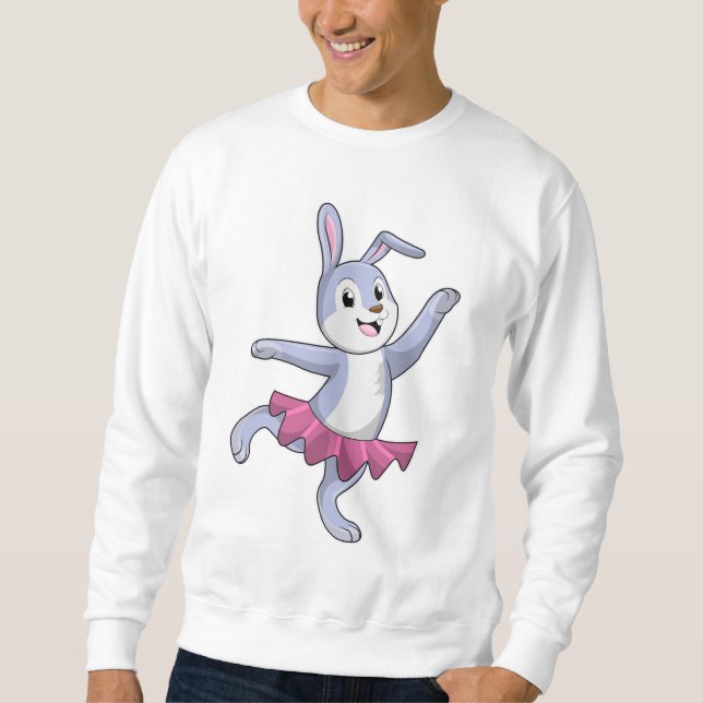 Rabbit as Ballerina at Ballet Sweatshirt (Front)