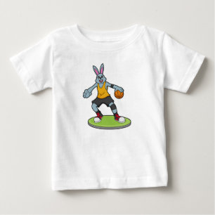 Rabbit as Basketball player with Basketball Baby T-Shirt