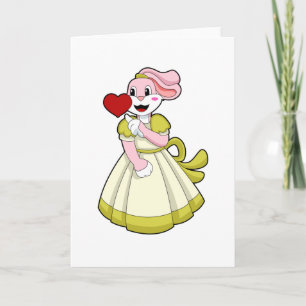 Rabbit as Bride with Wedding dress.PNG Card