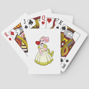 Rabbit as Bride with Wedding dress.PNG Playing Cards