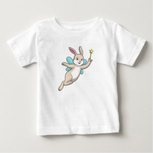 Rabbit as Fairy with Magic wand Baby T-Shirt