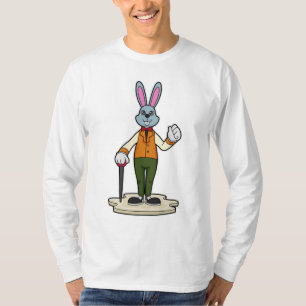 Rabbit as Gentleman with Cane T-Shirt
