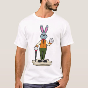 Rabbit as Gentleman with Cane T-Shirt