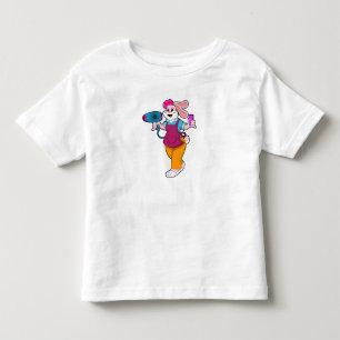 Rabbit as Hairdresser with Hair dryer & Comb Toddler T-Shirt
